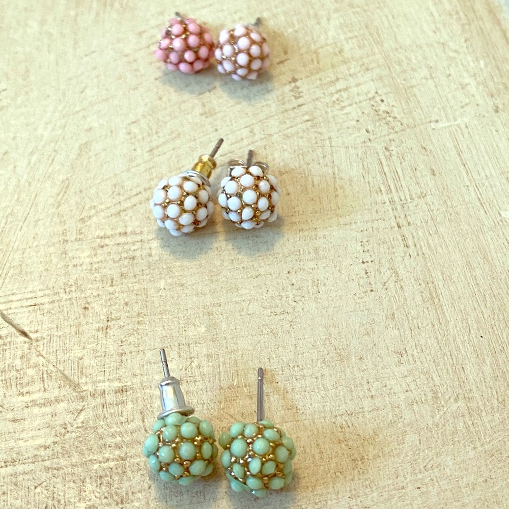 3 sets of earrings